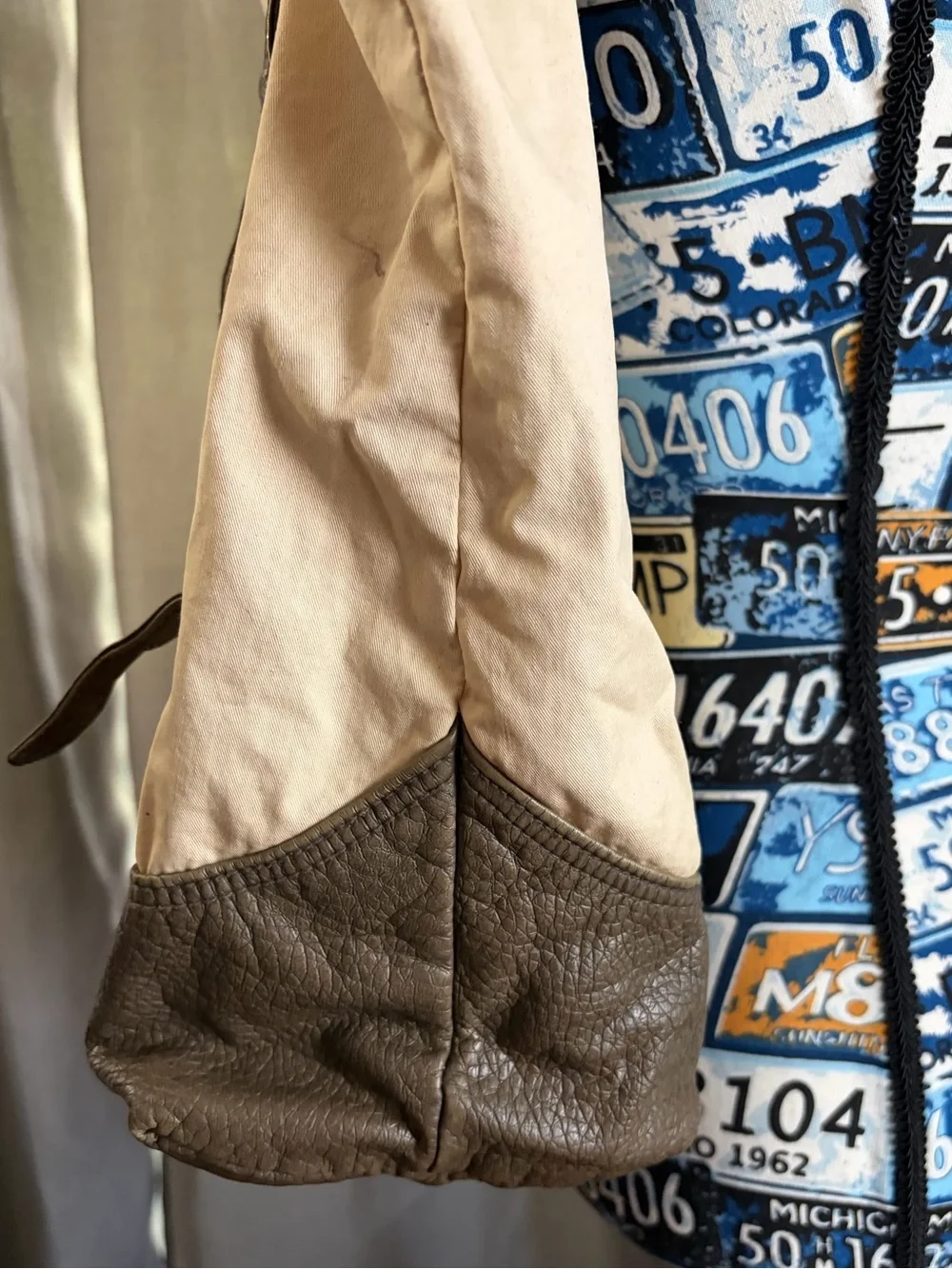 Converse Brown Tote Shoulder Purse Bag - Two-Tone Neutral
